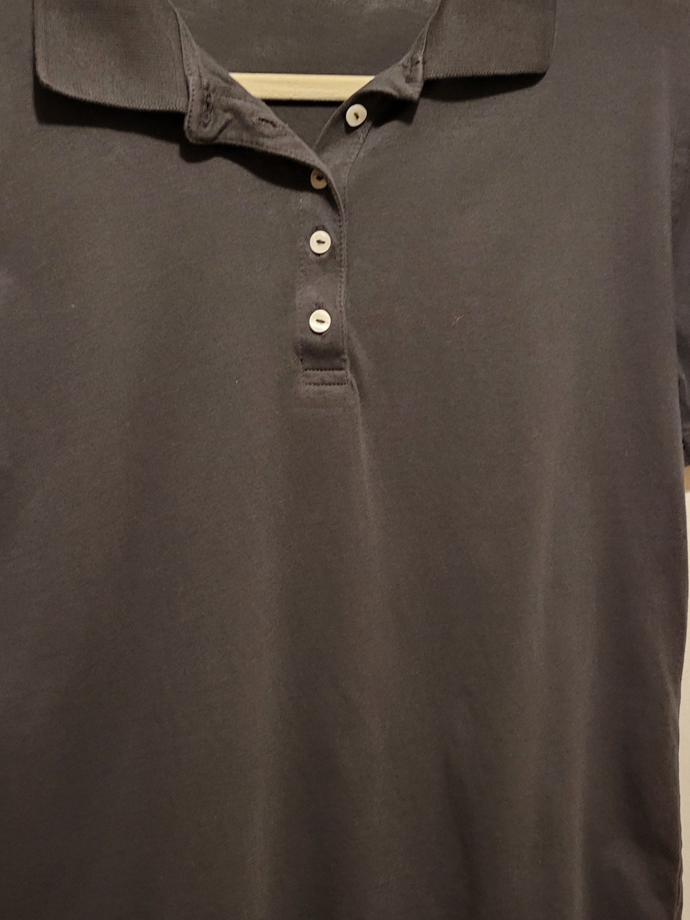 Zara Ladies  Polo Shirt - Charcoal Gray Size M